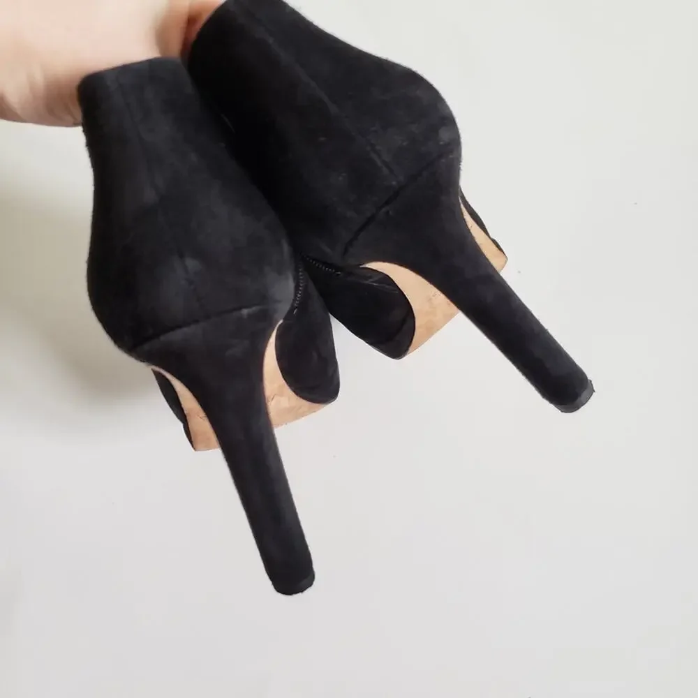 Via Spiga Black Suede Belinda Bootie
